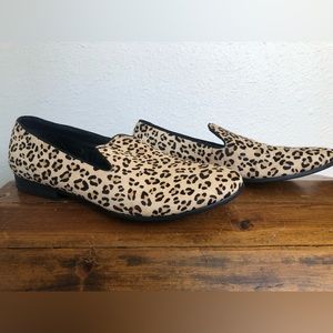 Men’s Steve Madden Calf Hair Leopard Print Loafer